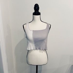 Papermoon Two Toned Crop Top